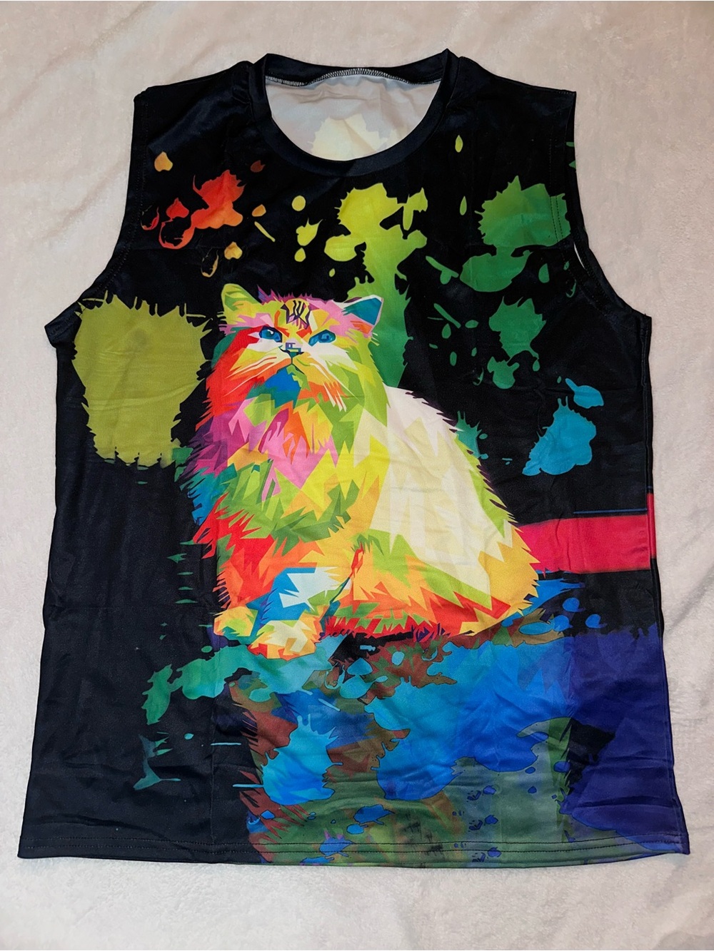 New women’s cat tank top size xxl